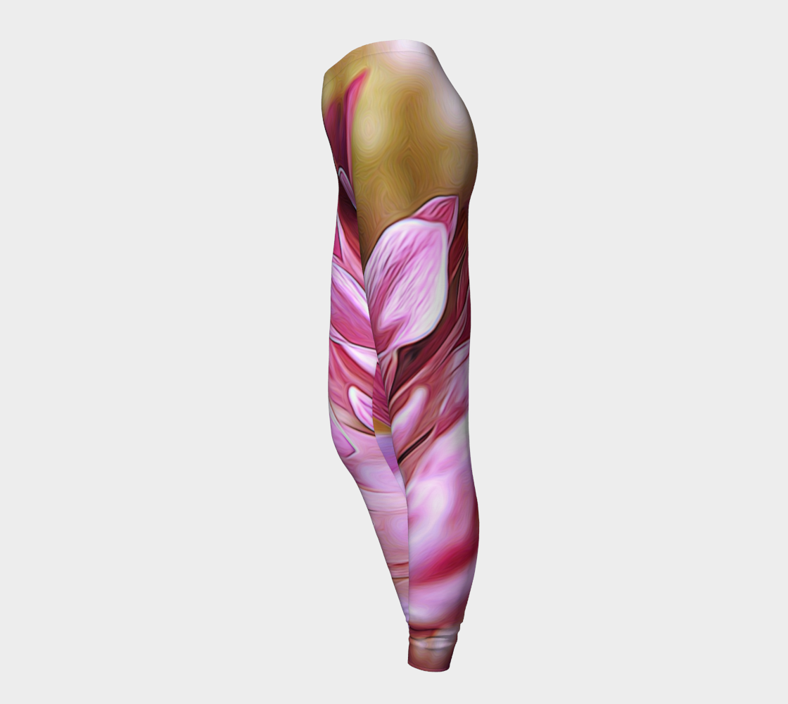 Pink Flower Leggings