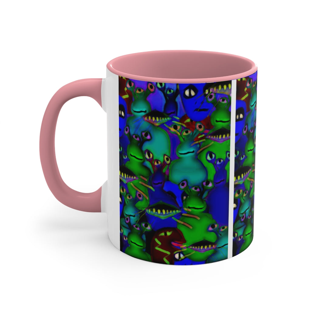 Aliens Collage Accent Coffee Mug, 11oz
