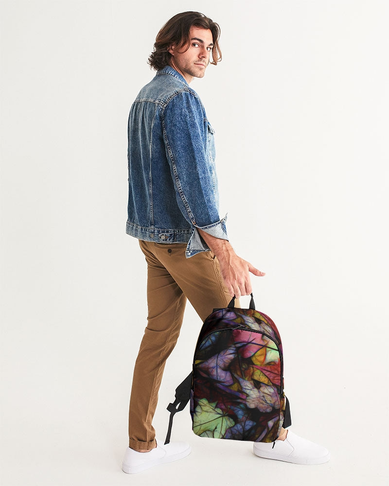 Fall Leaves Abstract Large Backpack