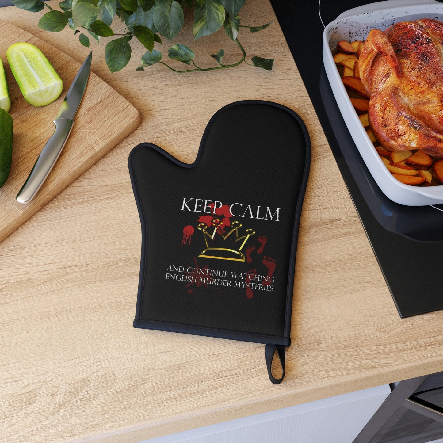 Keep Calm English Mystery Oven Glove