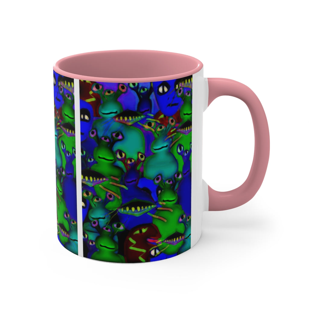 Aliens Collage Accent Coffee Mug, 11oz