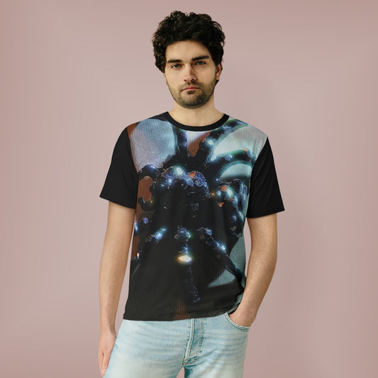 Sparkly Spider Unisex AOP Cut & Sew T-Shirt