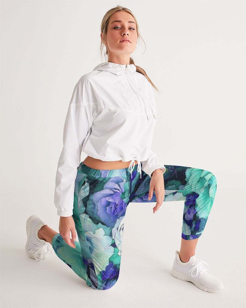 Aqua Flowers Women's Track Pants