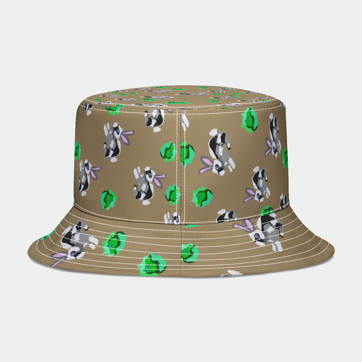 Bunnies Pattern Bucket Hat