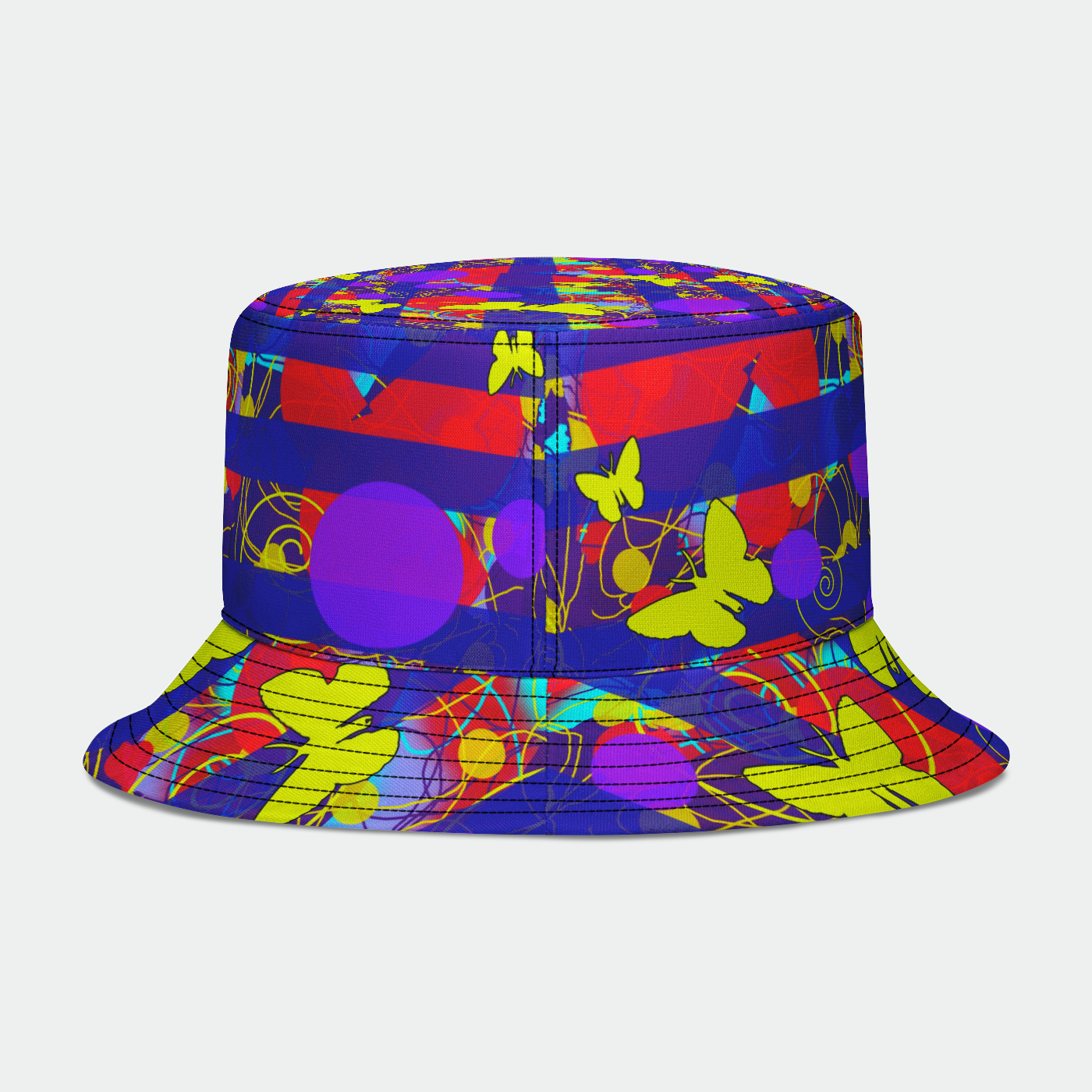 Happy Spring Pattern Bucket Hat