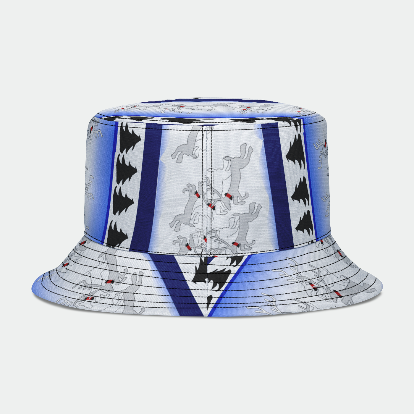 Reindeer Sweater Pattern Bucket Hat
