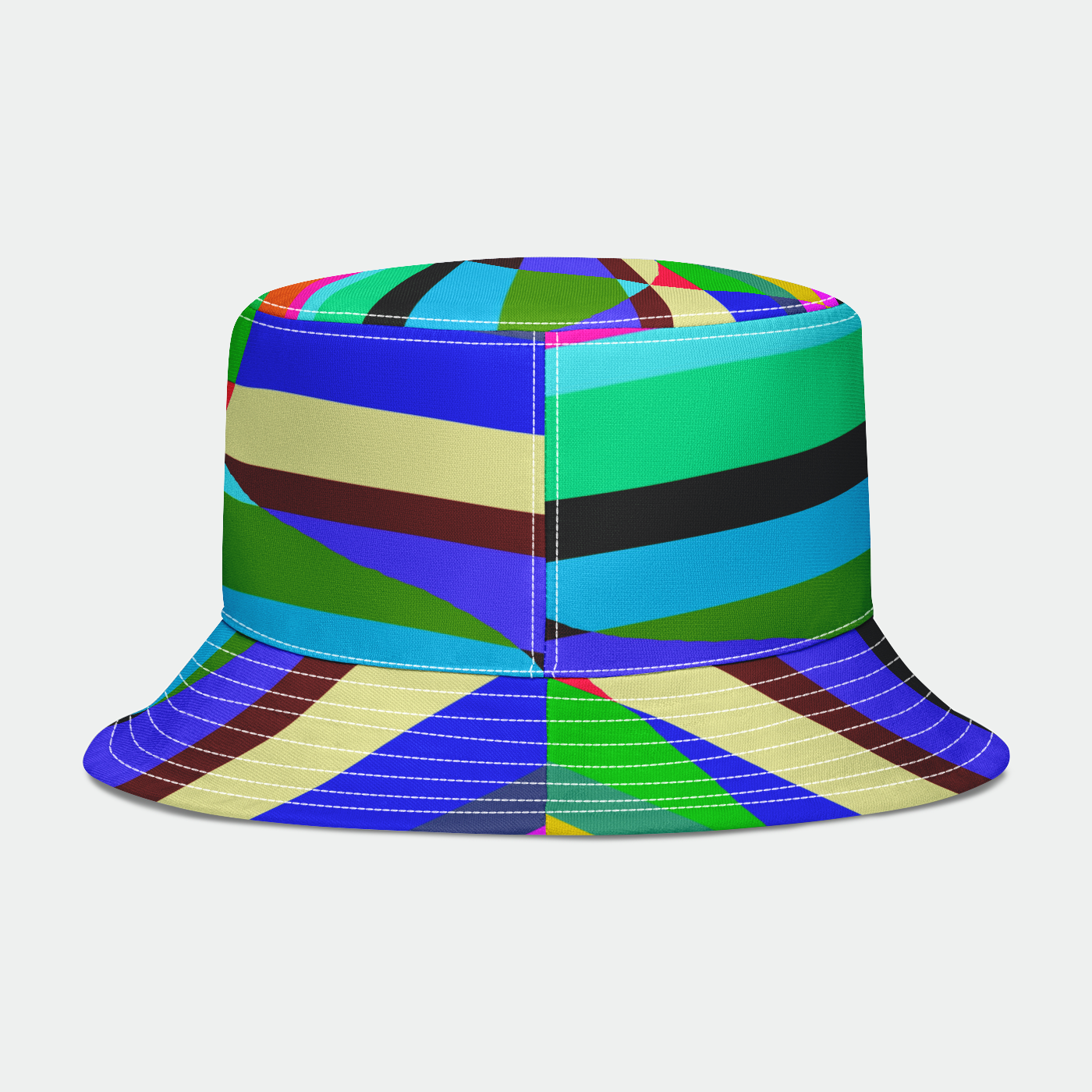 Stripes Interrupted Bucket Hat