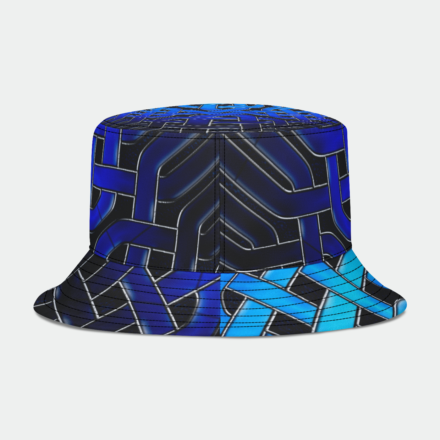 Blue Glass Celtic Knot Bucket Hat