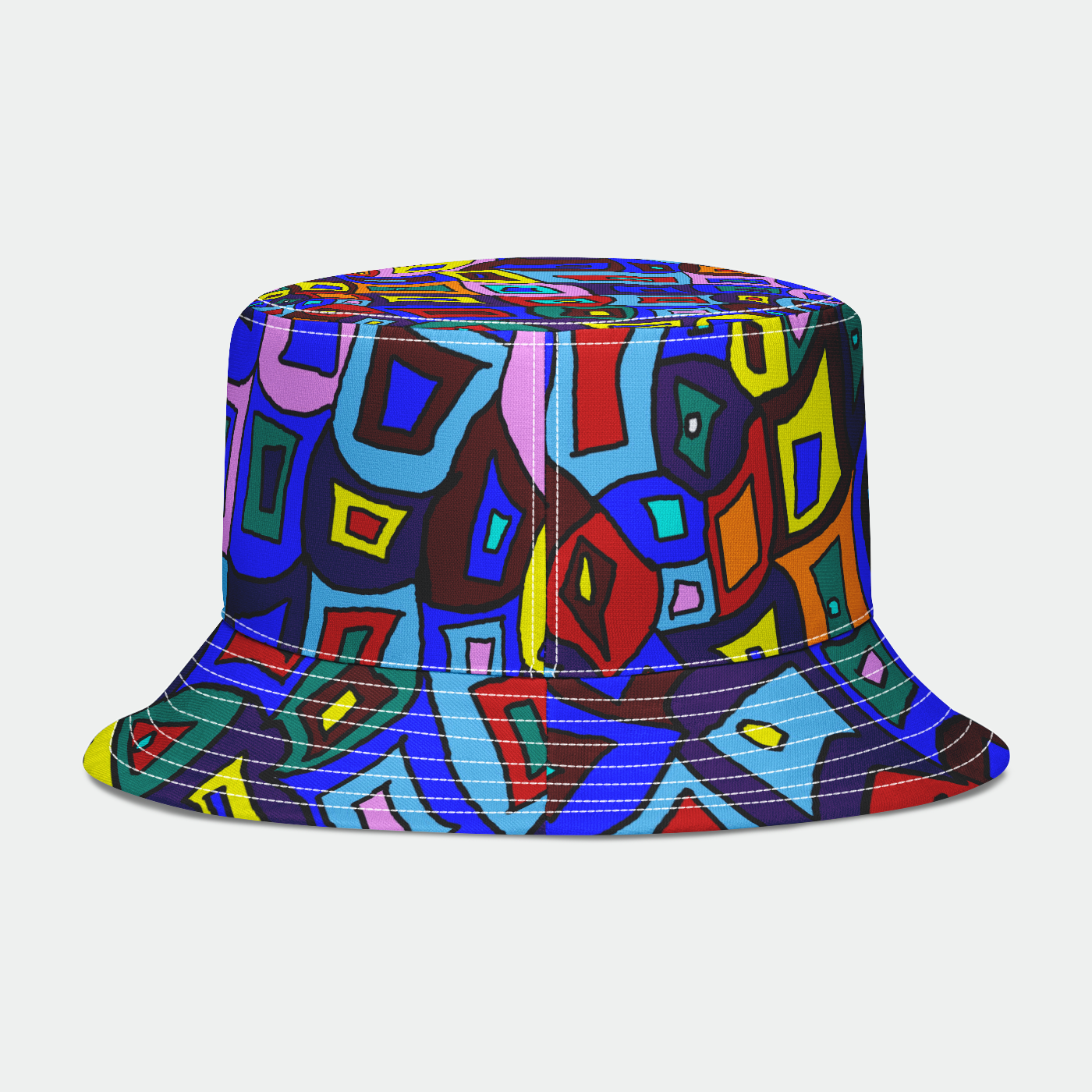 Wavy Square Bucket Hat
