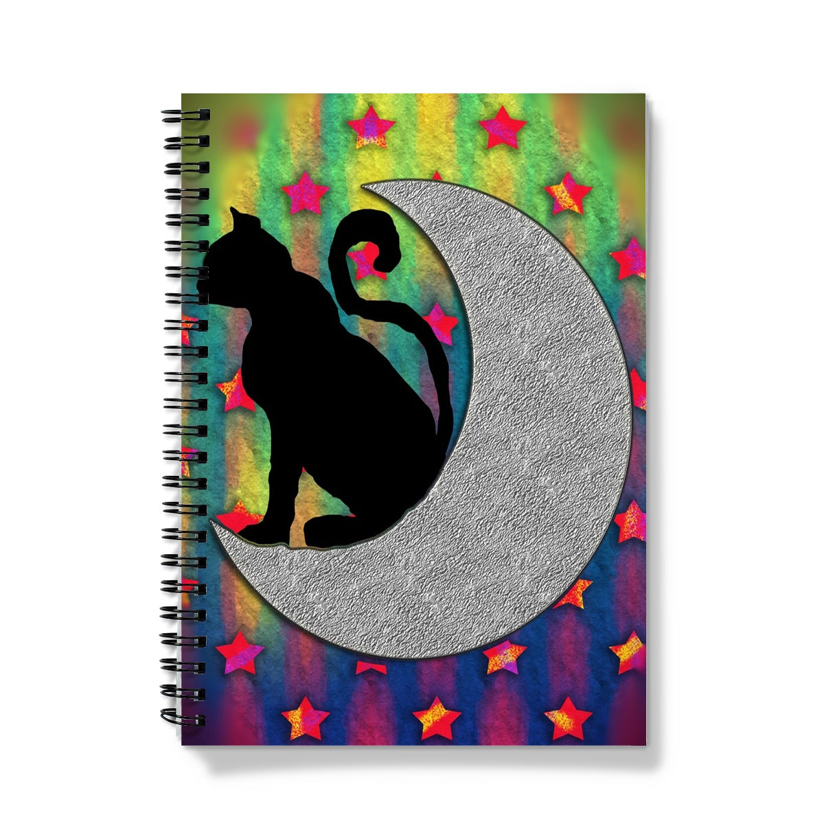 Cat On A Moon Notebook