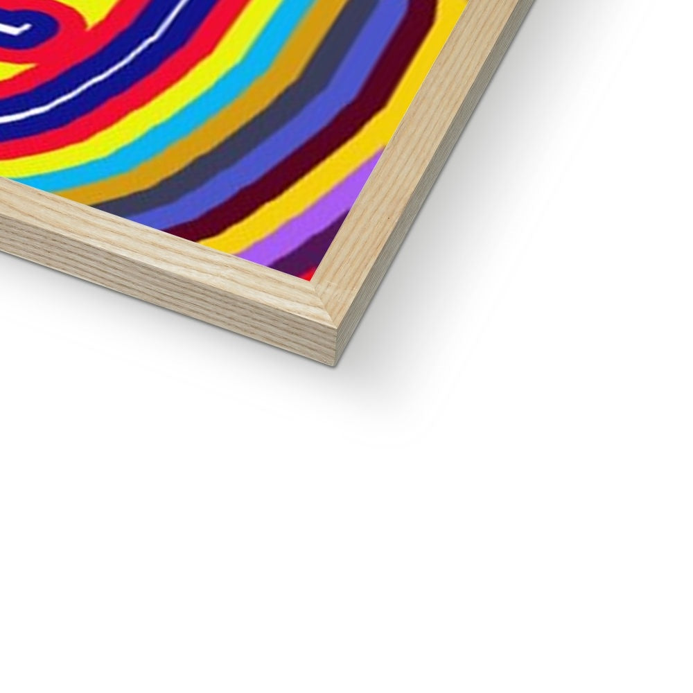 Curly Swirls Framed Print