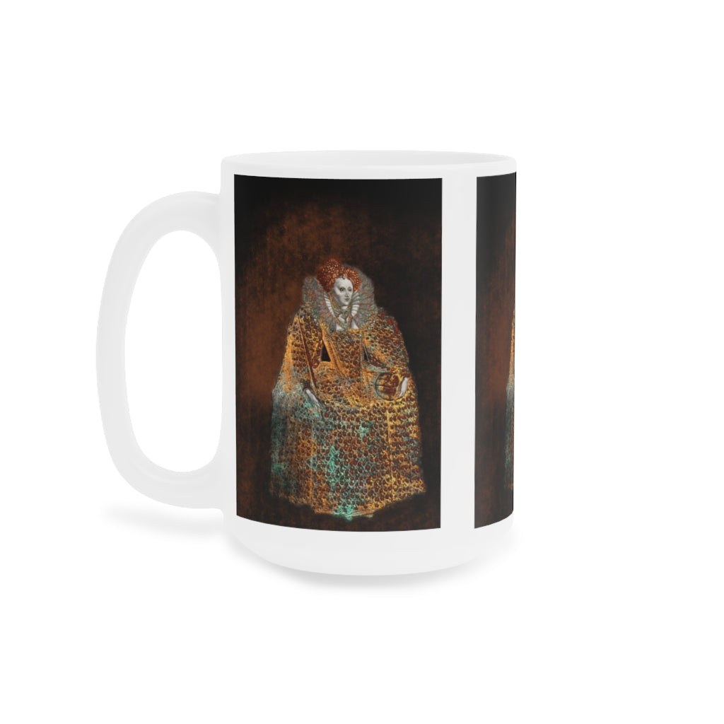 Elizabeth I In Gold Ceramic Mugs (11oz\15oz\20oz)