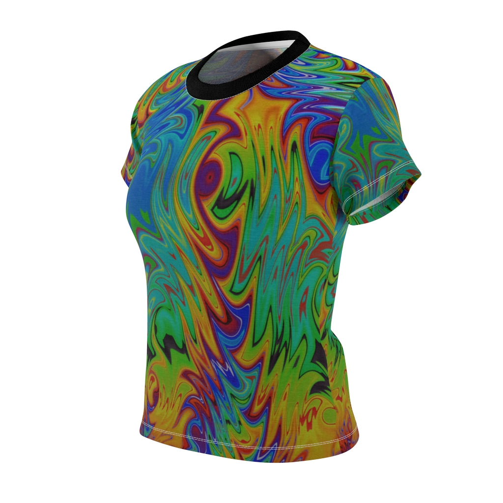 Rainbow Fractal Women's AOP Cut & Sew Tee