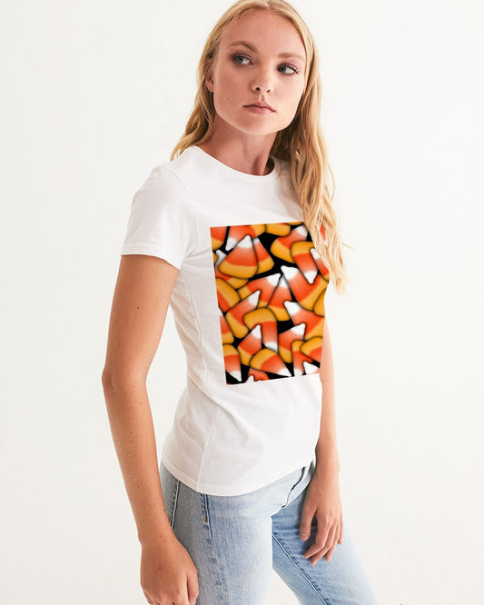 Candy Corn Pattern Women's Graphic Tee