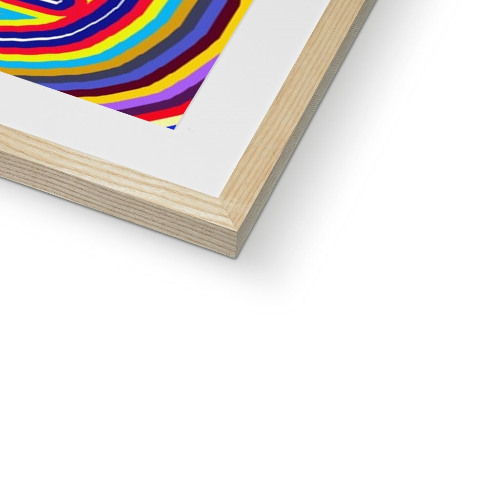 Curly Swirls Framed & Mounted Print