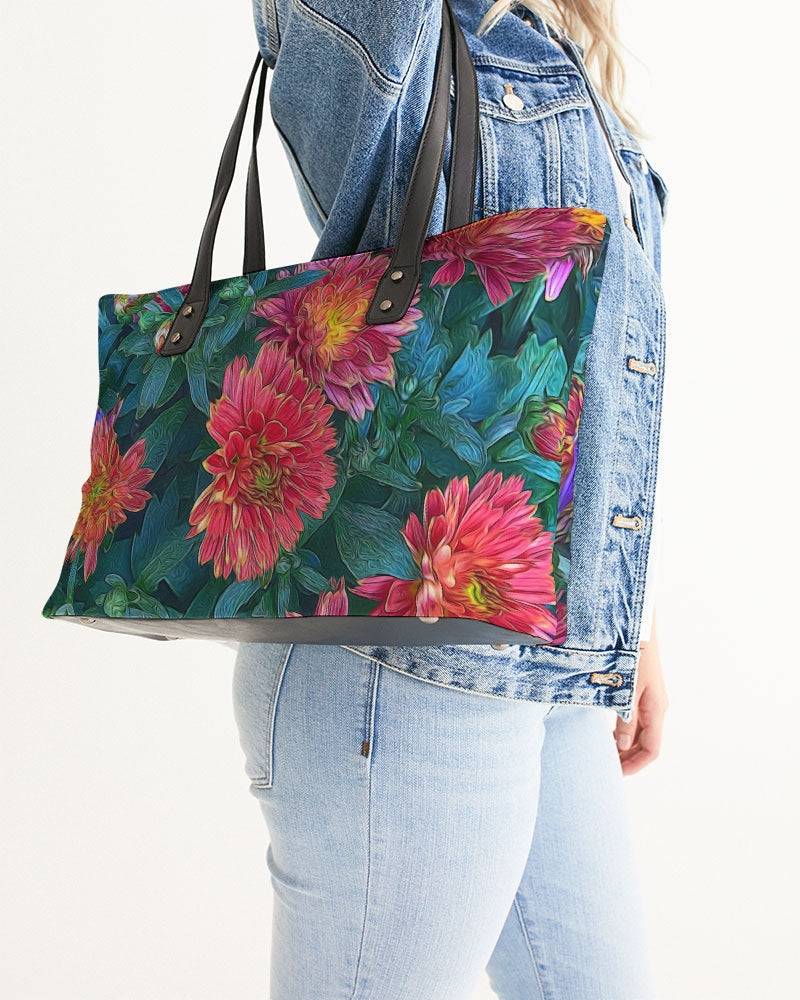 Warm Fall Mums Stylish Tote