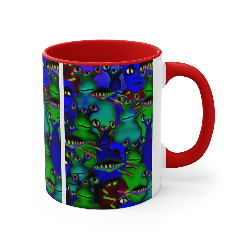Aliens Collage Accent Coffee Mug, 11oz