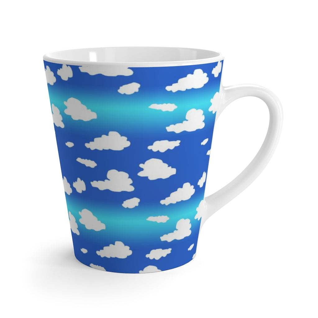 Clouds Pattern Latte mug