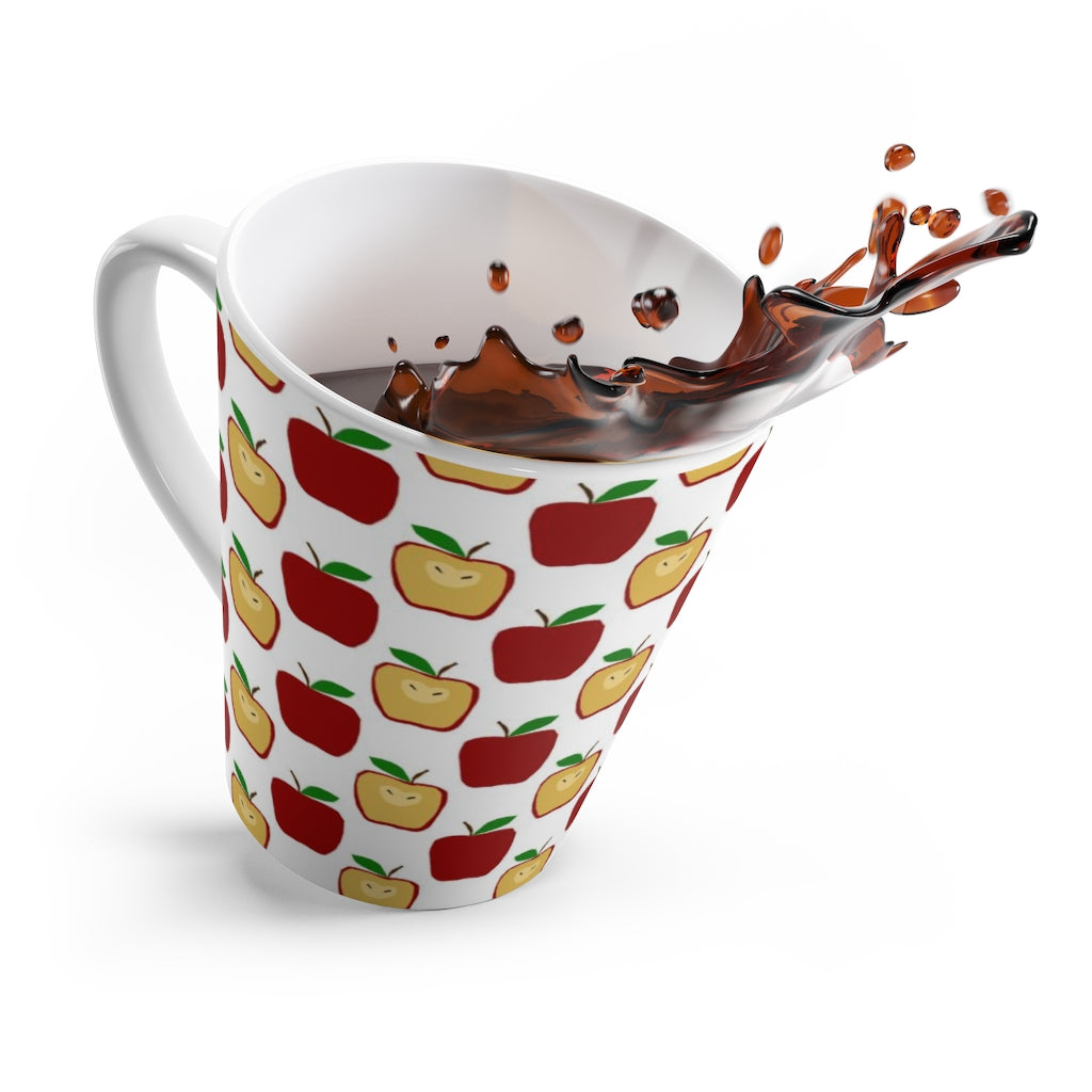 Apple Polkadots Latte mug
