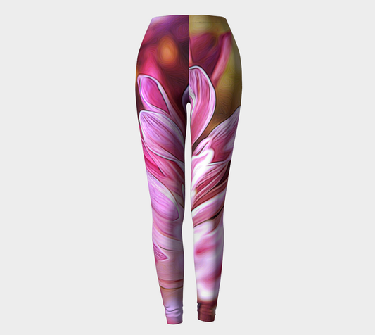 Pink Flower Leggings