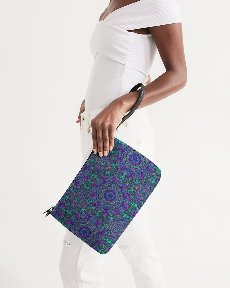 Blue Green Purple Kaleidoscope Daily Zip Pouch