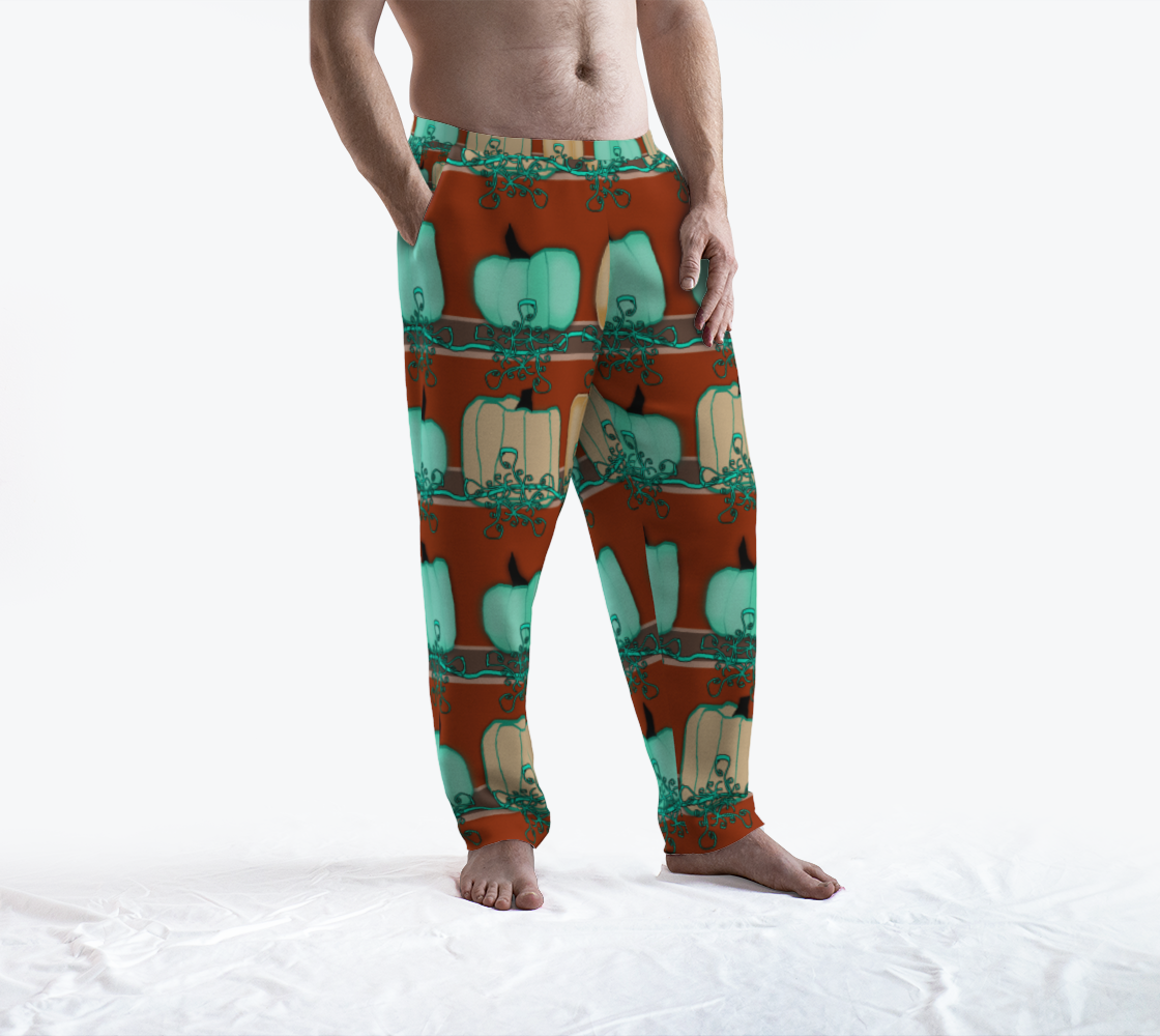 Blue Green Pumpkins Lounge Pants