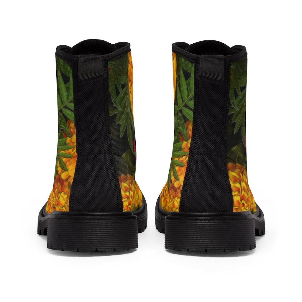 Marigold Garden Women's Canvas Boots