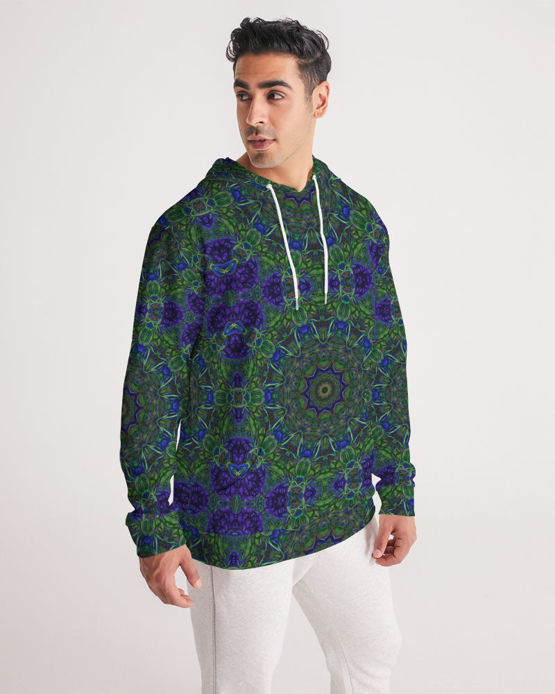 blue Green Ribbon Kaleidoscope Men's Hoodie