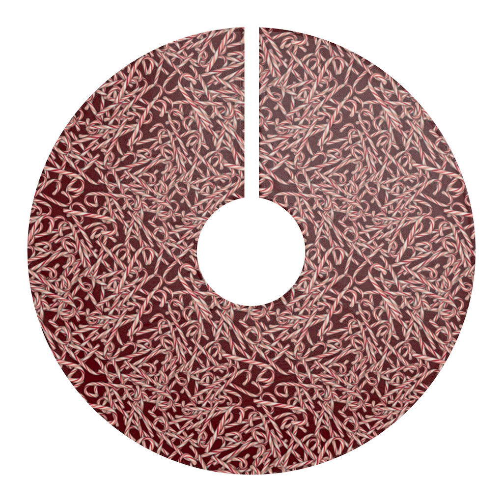 Candy cane pattern Christmas Tree Skirts