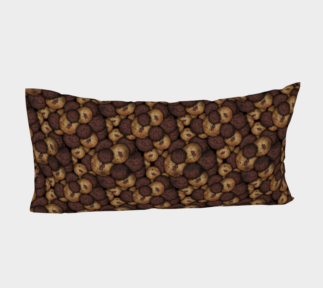 Chocolate Chip Cookies Pattern Bed Pillow Sleeve