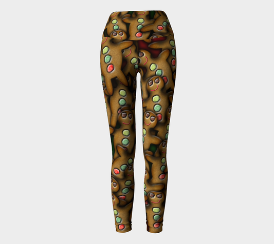 Gingerbread Cookie Yoga Leggings