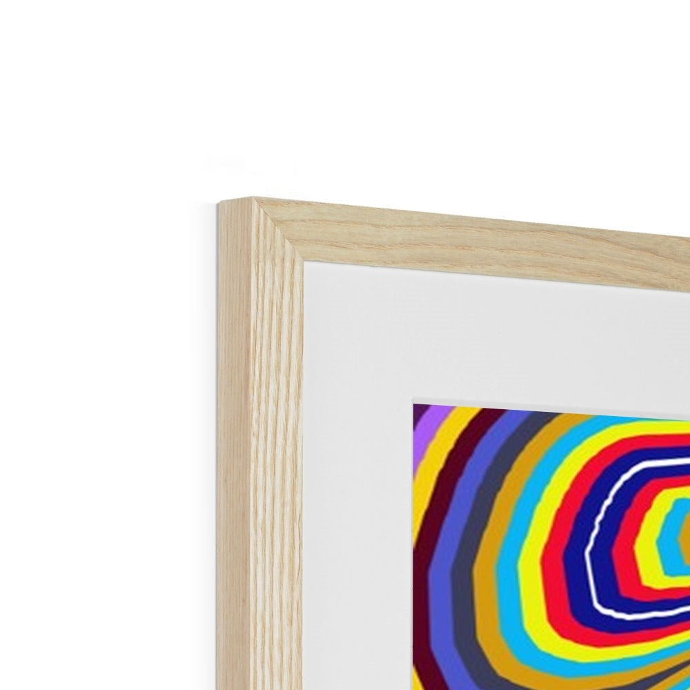 Curly Swirls Framed & Mounted Print