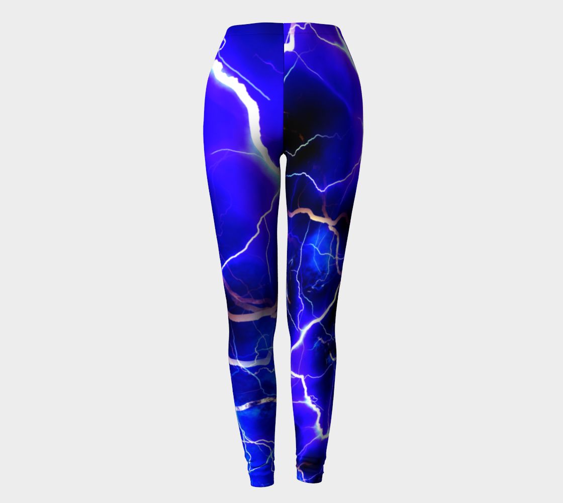 Blue Lightning Leggings