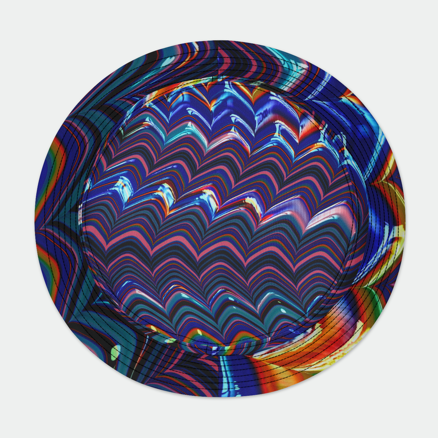 Triangle Stripes Bucket Hat