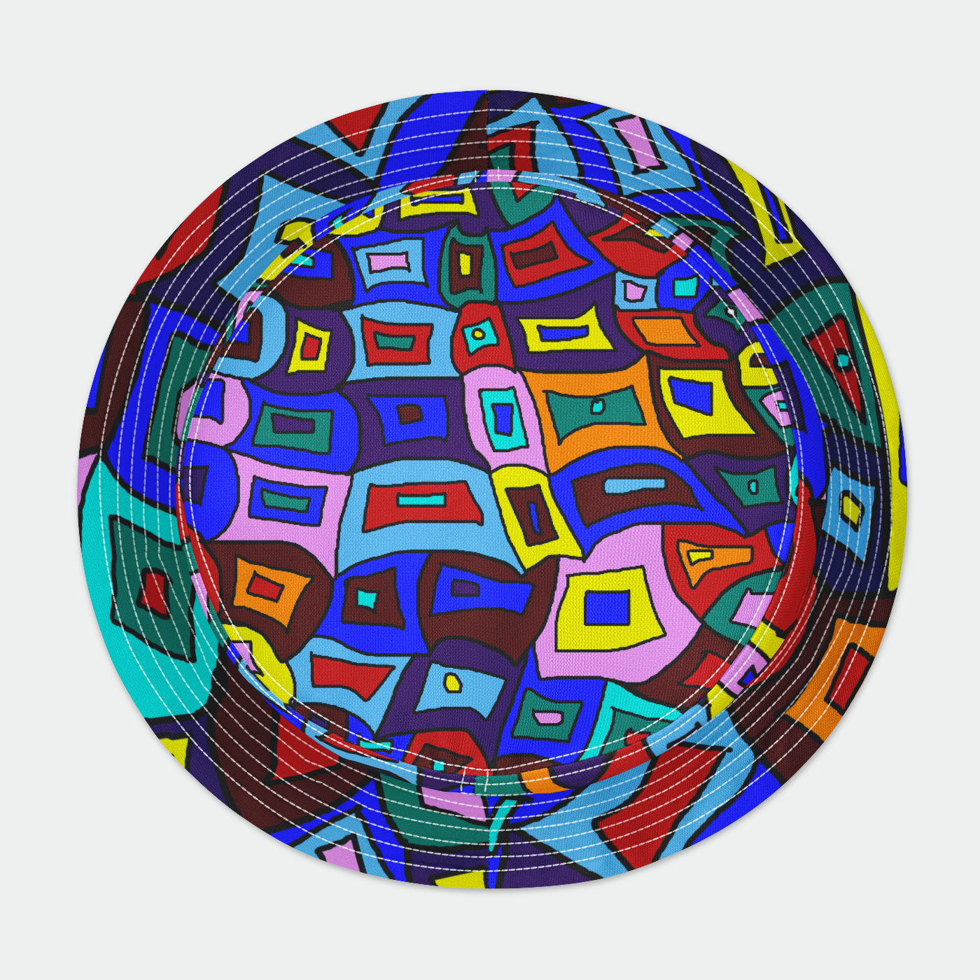 Wavy Square Bucket Hat