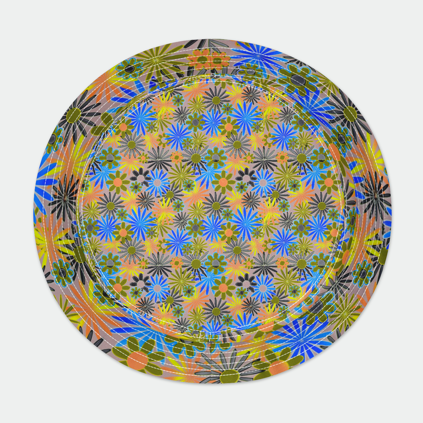 Blue and Gold Daisies Bucket Hat