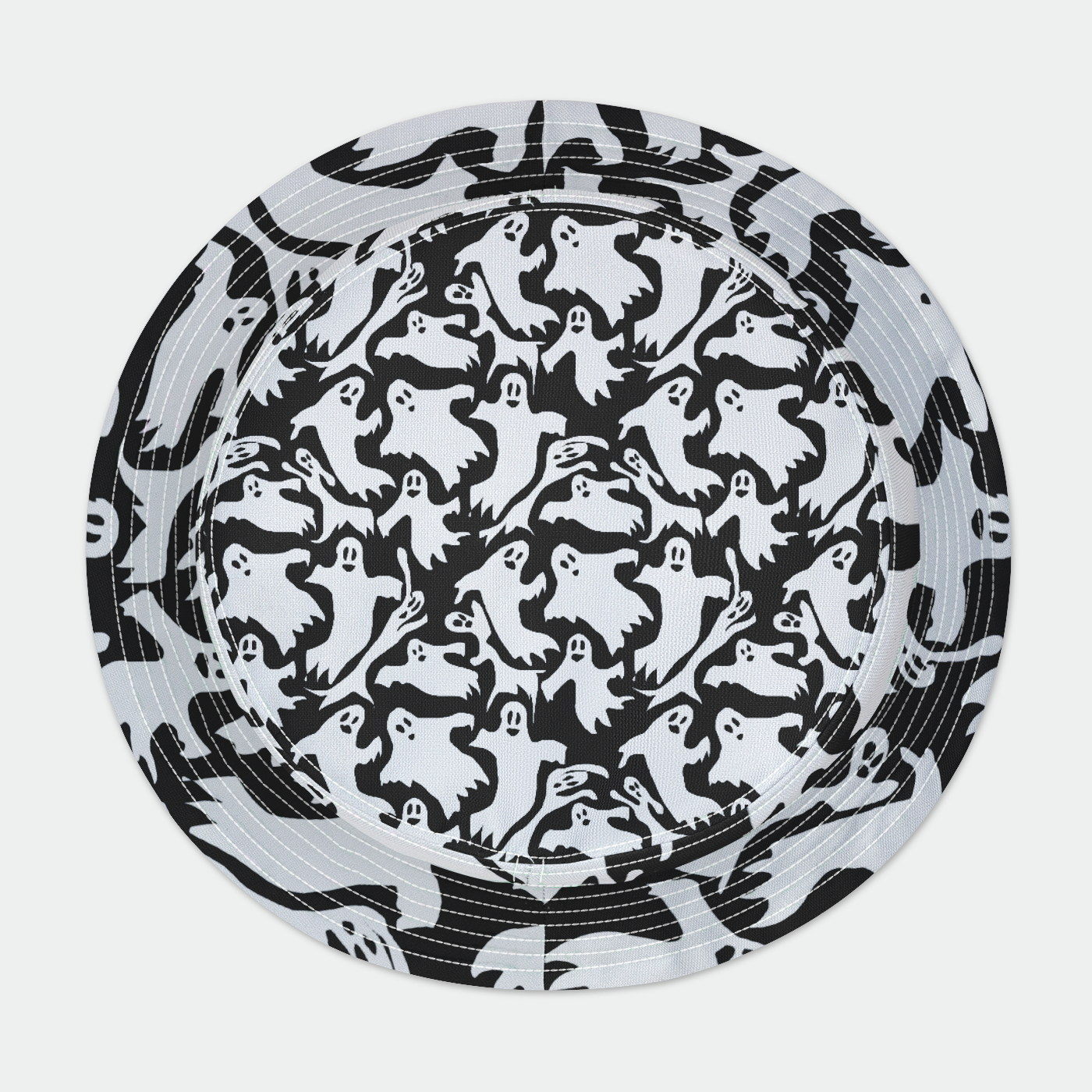 Ghosts Pattern Bucket Hat