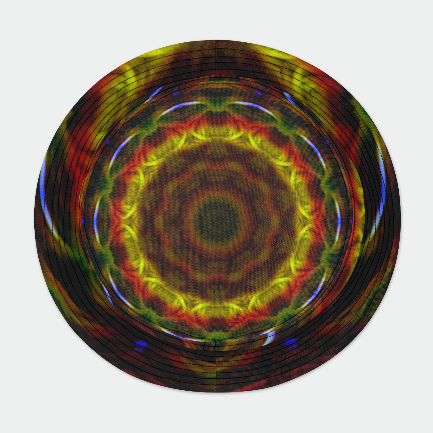 Soft Red Yellow Kaleidoscope Bucket Hat
