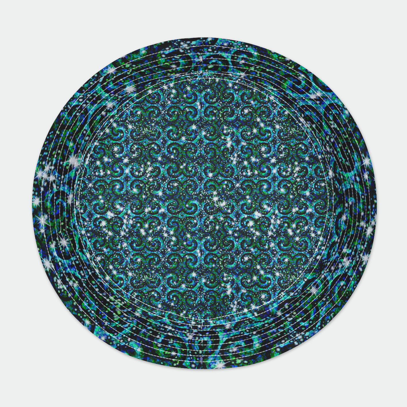 Blue Sparkle Swirl Bucket Hat