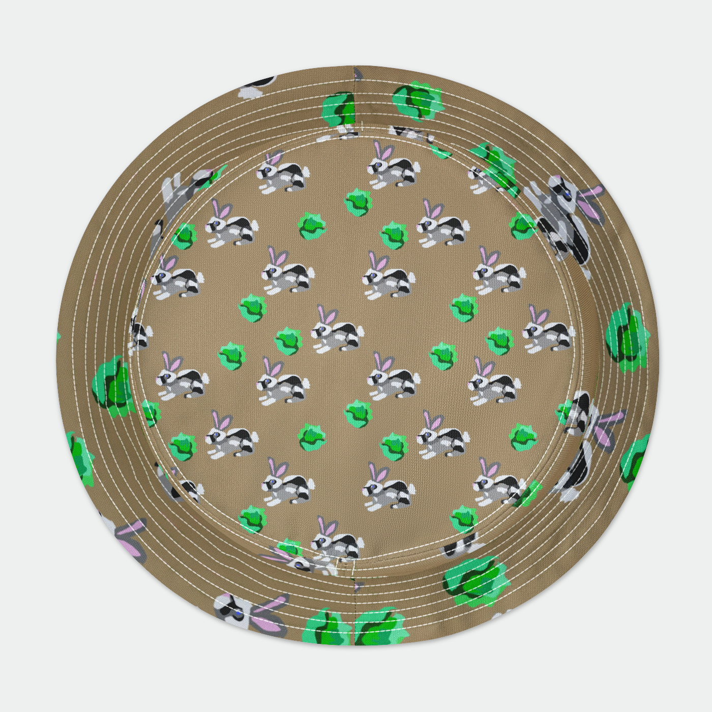 Bunnies Pattern Bucket Hat