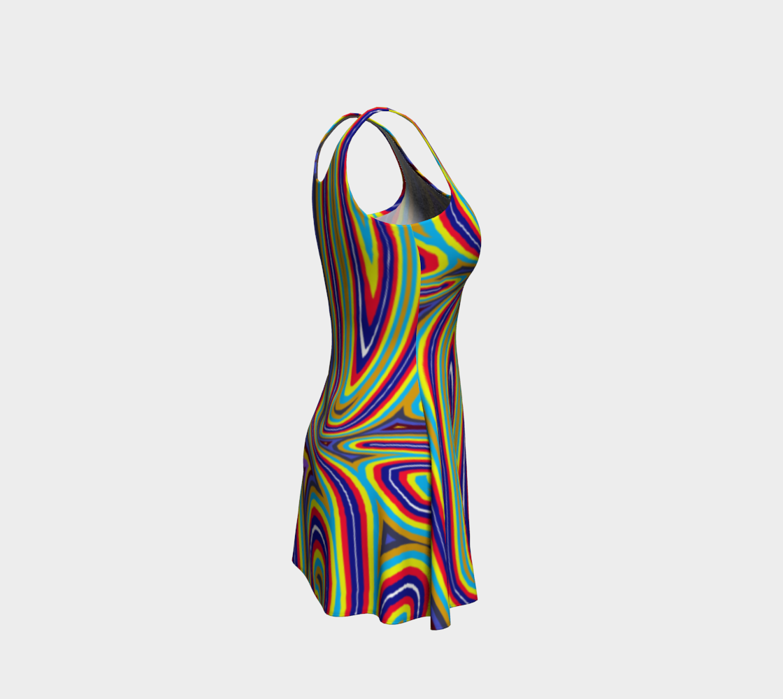 Curly Swirls Flare Dress