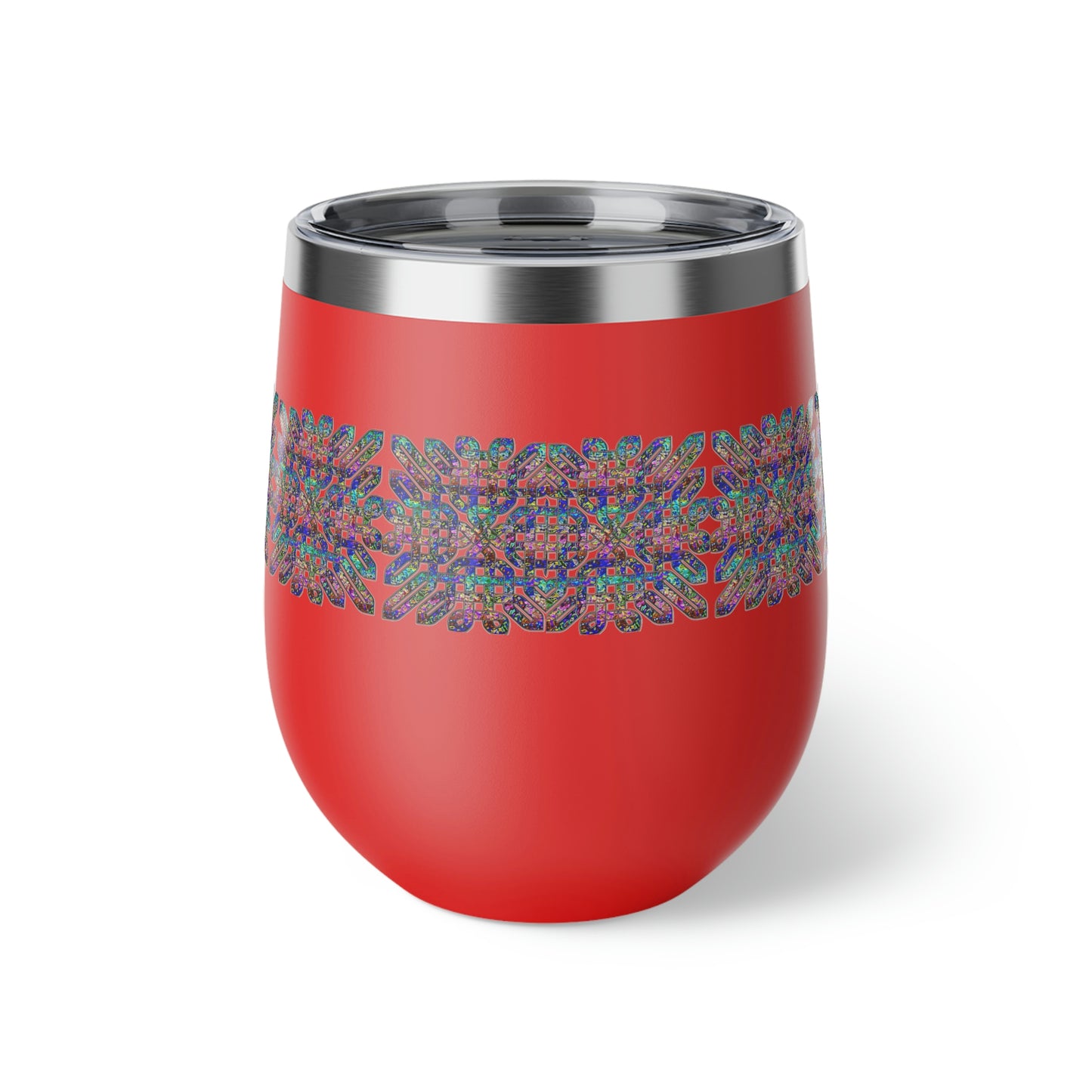 Dichroic Celtic Knot Copper Vacuum Insulated Cup, 12oz