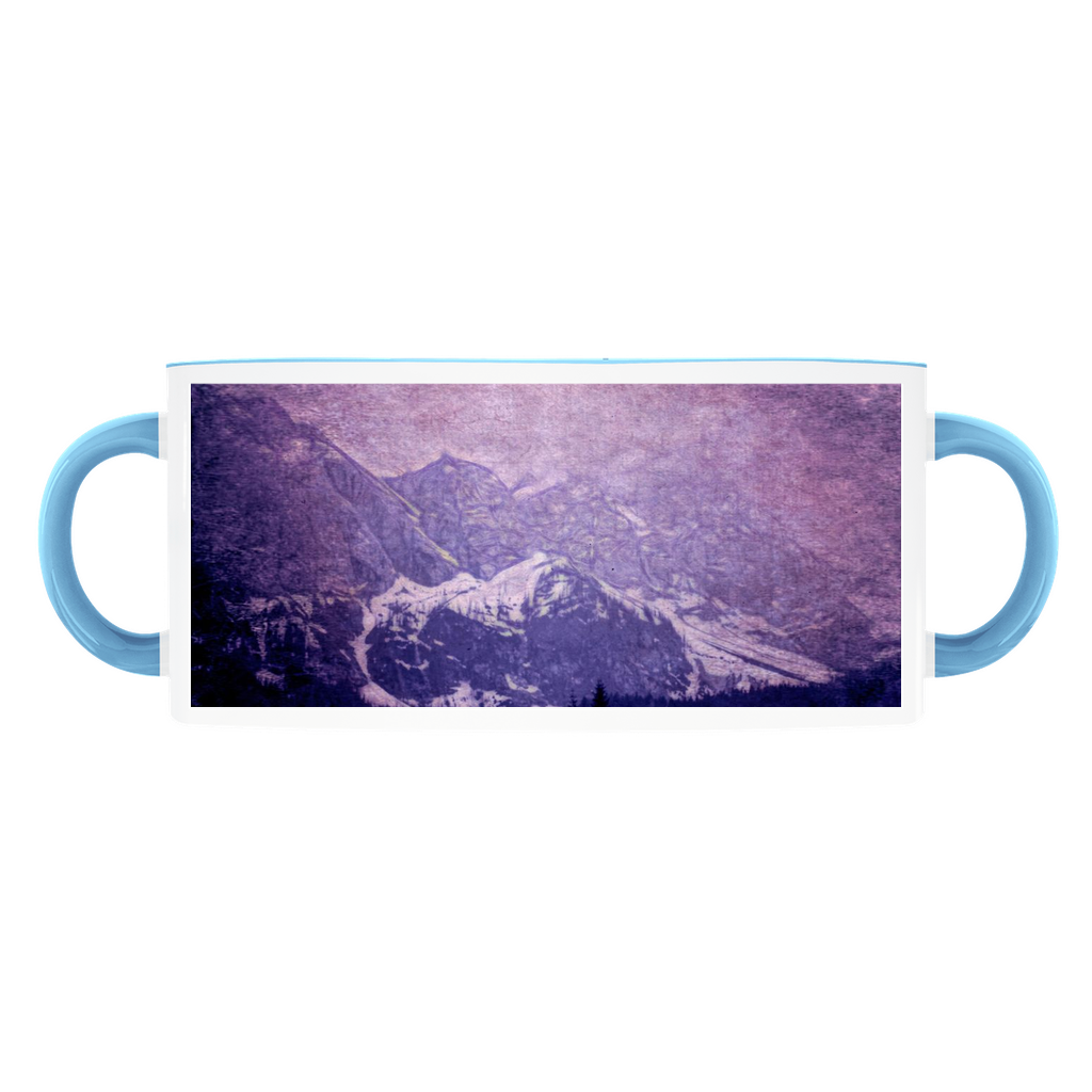 Mountains Distant Vintage Travel Accent Mugs