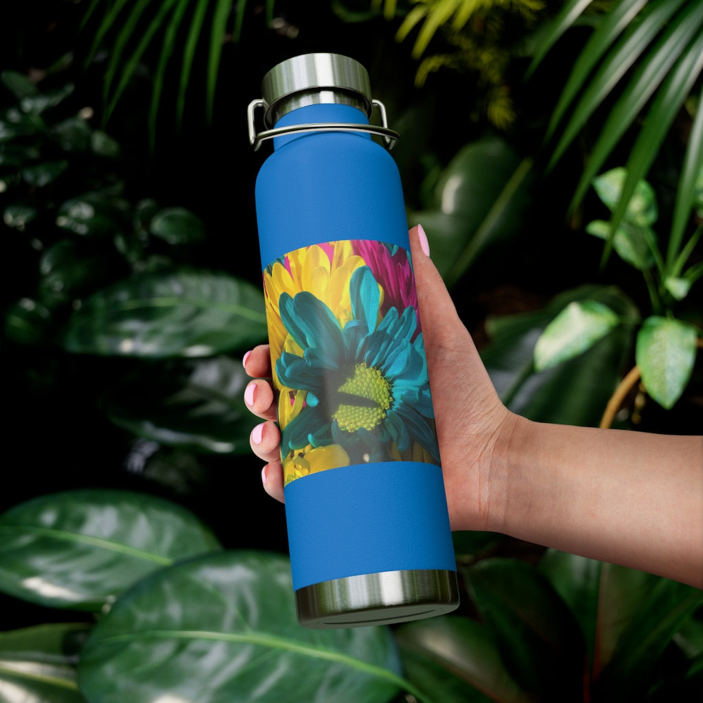 Raw Flowers 4 22oz Vacuum Insulated Bottle