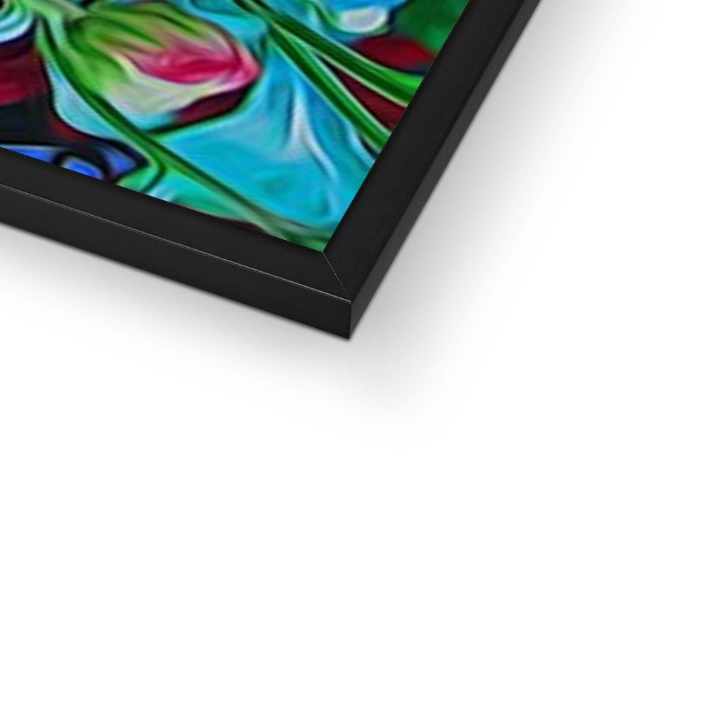 Red Mums Framed Print