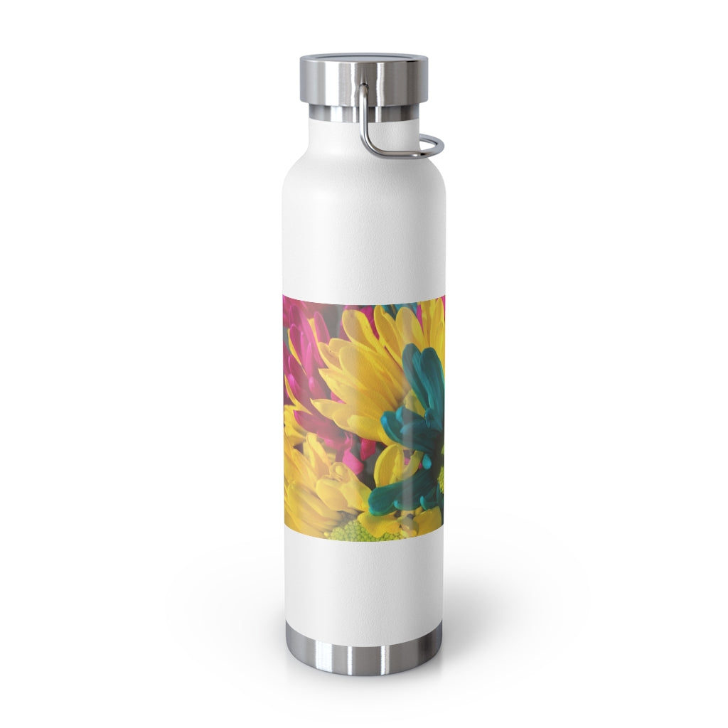 Raw Flowers 4 22oz Vacuum Insulated Bottle