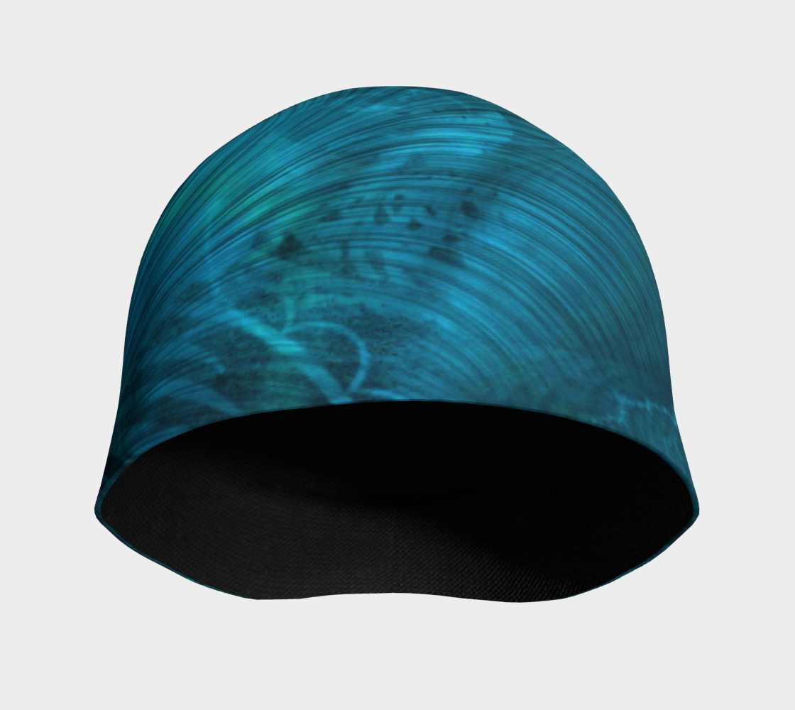 Blue Metallic Fractal Hat
