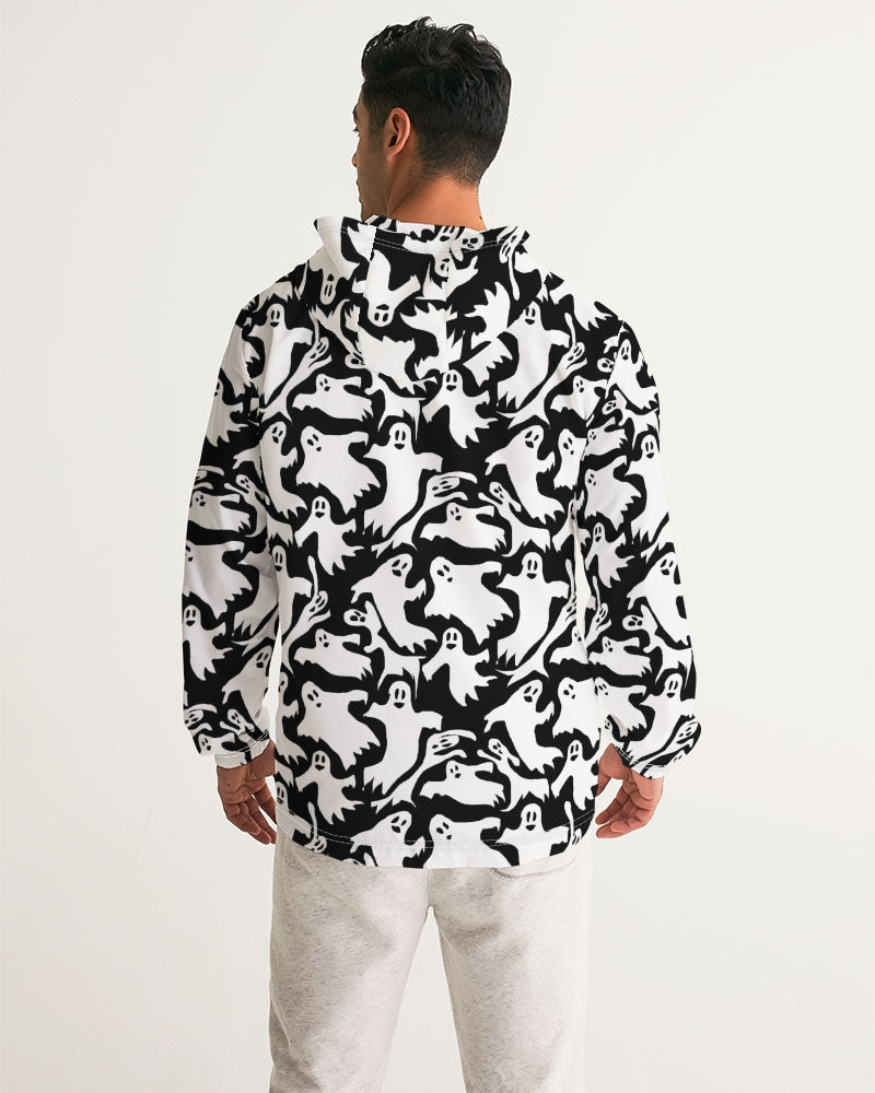 Ghosts Pattern Men's Windbreaker