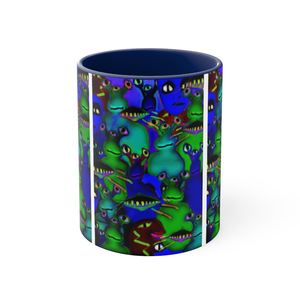 Aliens Collage Accent Coffee Mug, 11oz