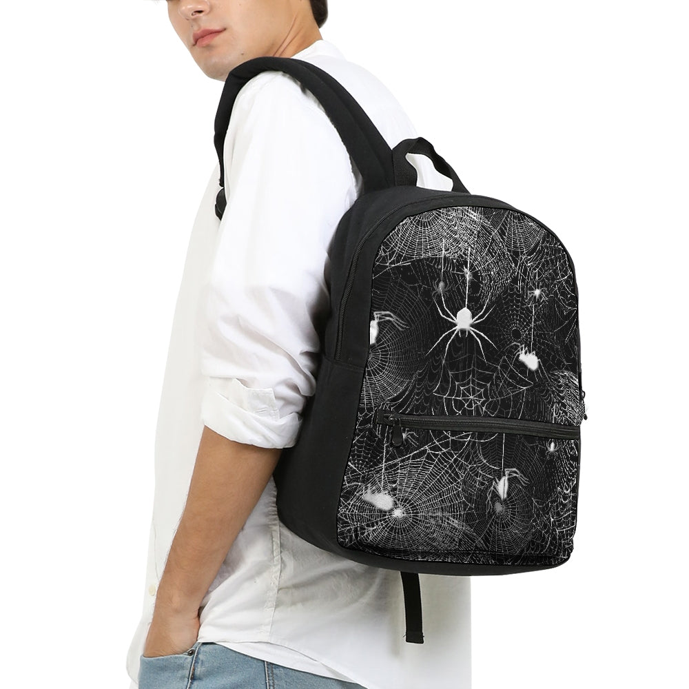 Spider Webs Small Canvas Backpack